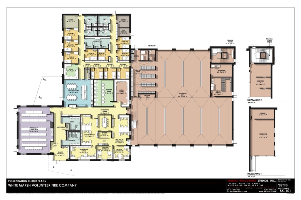 volunteer fire station floor plans